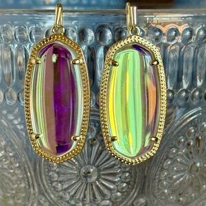 Kendra Scott Gold and Iridescent Earrings